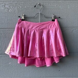 Hot & Delicious Metallic Pink skort
